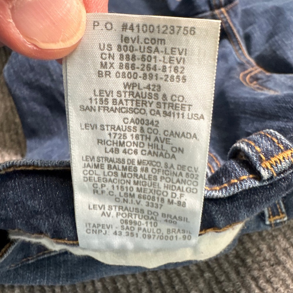 Levi's 505 Straight Leg Jeans Womens 14 Curvy Medium Wash Normcore Capsule Denim - Picture 7 of 13